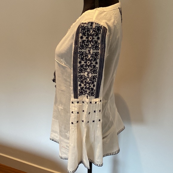 Odd Molly Boho Embroidered Blouse Shirt Long Sleeve size S - Picture 3 of 7